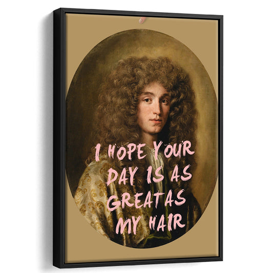 Funny Vintage Man Print, Floating Framed Canvas Art Print,, Framed Canvas Prints Wall Art