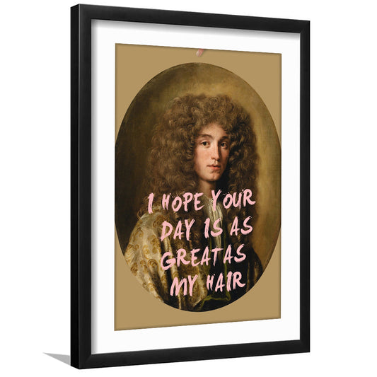 Funny Vintage Man Print, Framed Picture Print, Framed Art Prints White Border Wall Decor