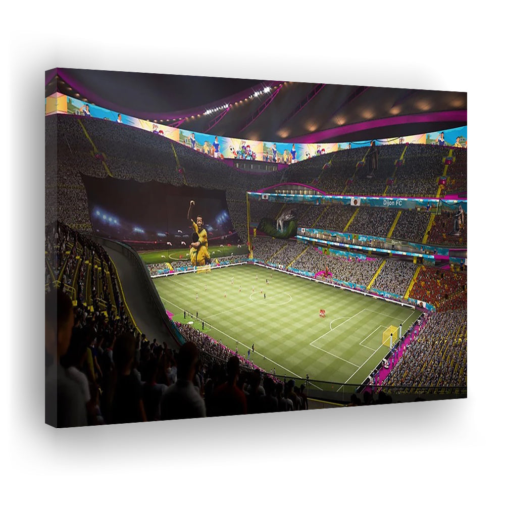 Fut Stadium Fifa, Stadium Canvas, Sport Art, Gift for him, Man Cave Decor, Art Print, Canvas Print Wall Art