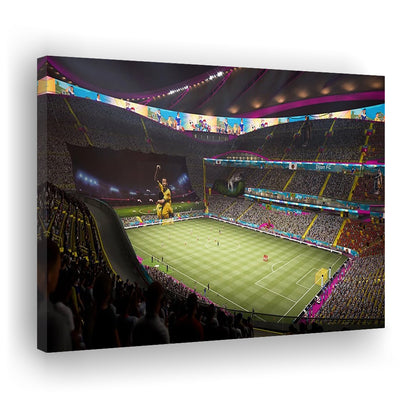 Fut Stadium Fifa, Stadium Canvas, Sport Art, Gift for him, Man Cave Decor, Art Print, Canvas Print Wall Art