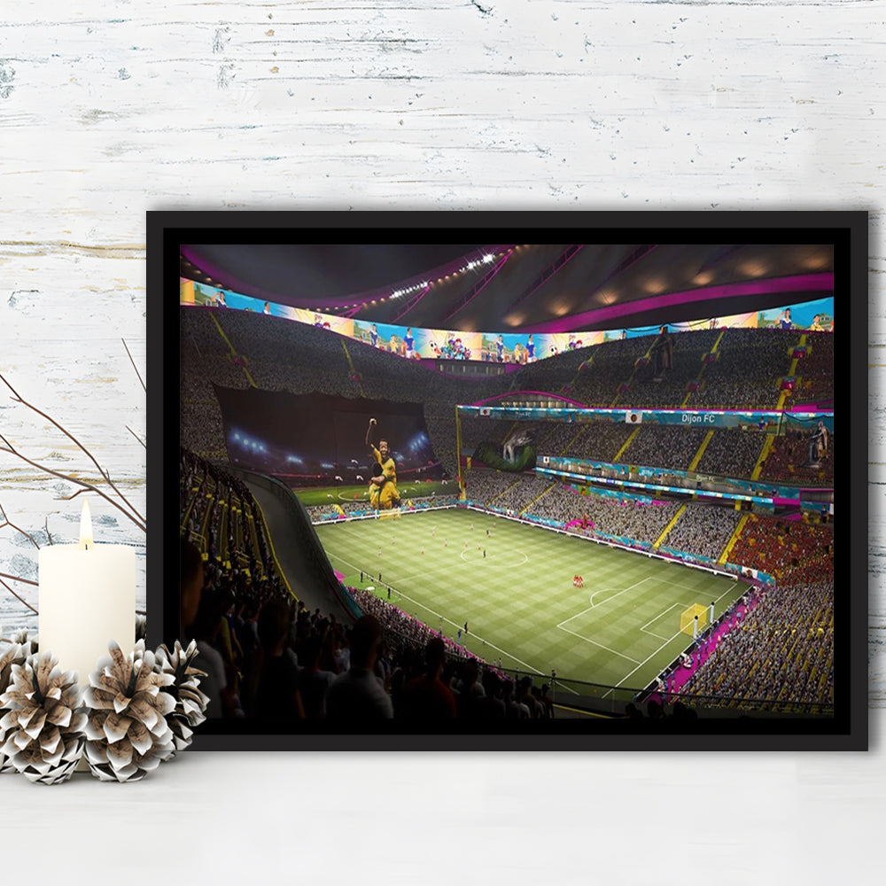 Fut Stadium Fifa, Stadium Canvas, Sport Art, Framed Canvas Print Wall Art, Floating Frame
