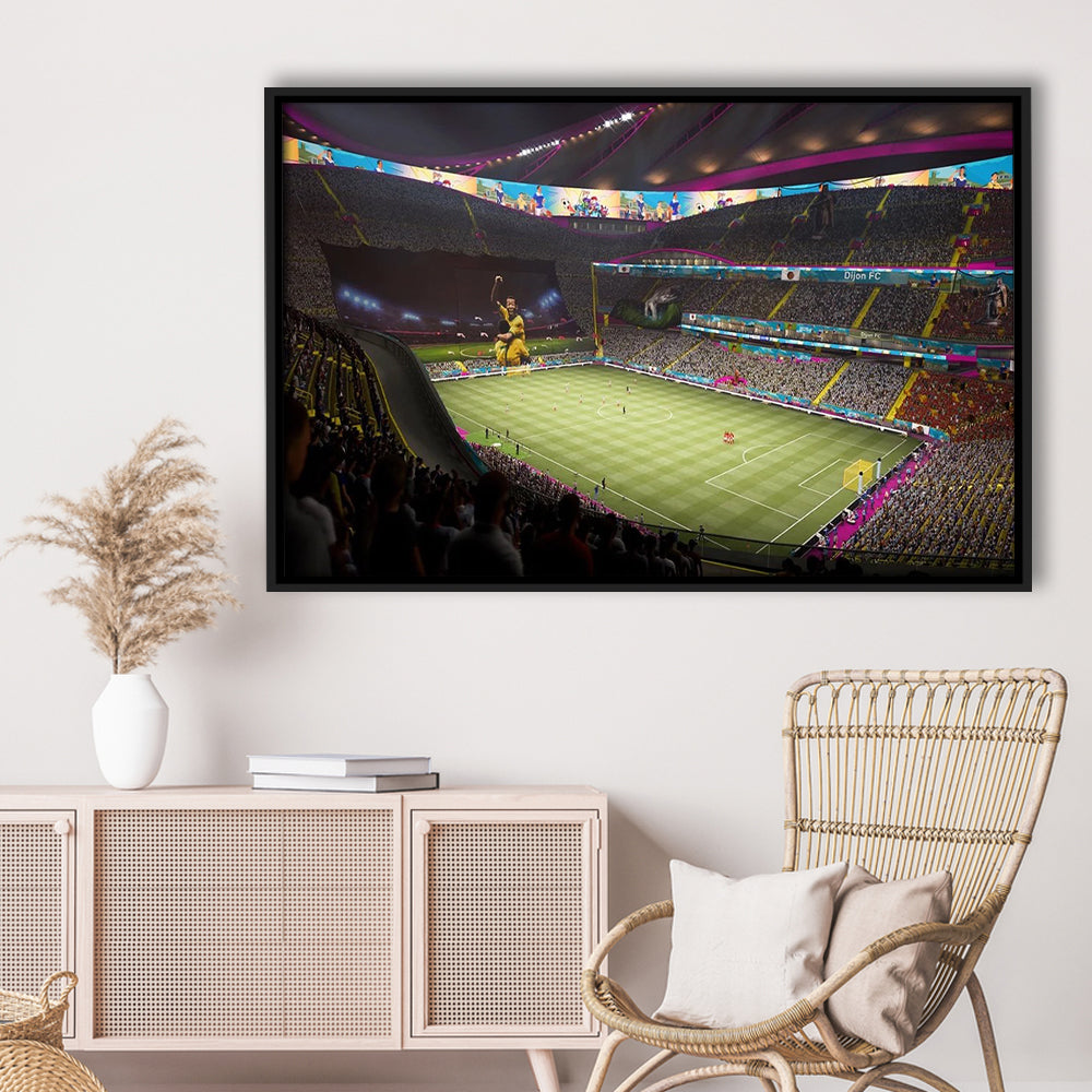 Fut Stadium Fifa, Stadium Canvas, Sport Art, Framed Canvas Print Wall Art, Floating Frame