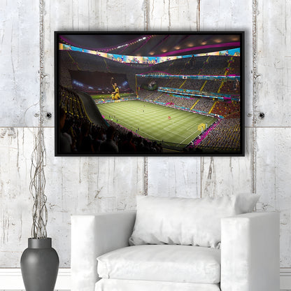 Fut Stadium Fifa, Stadium Canvas, Sport Art, Framed Canvas Print Wall Art, Floating Frame