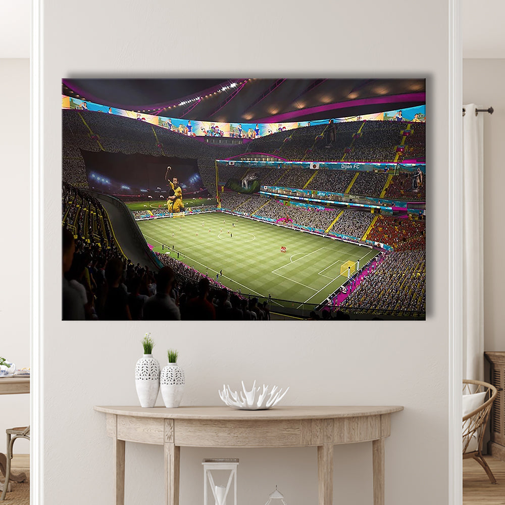 Fut Stadium Fifa, Stadium Canvas, Sport Art, Gift for him, Man Cave Decor, Art Print, Canvas Print Wall Art
