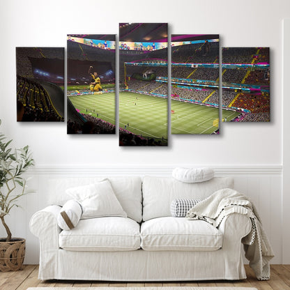 Fut Stadium Fifa, Stadium Canvas, Sport Art, Gift for him, 5 Panel, Large Canvas, Canvas Print Wall Art