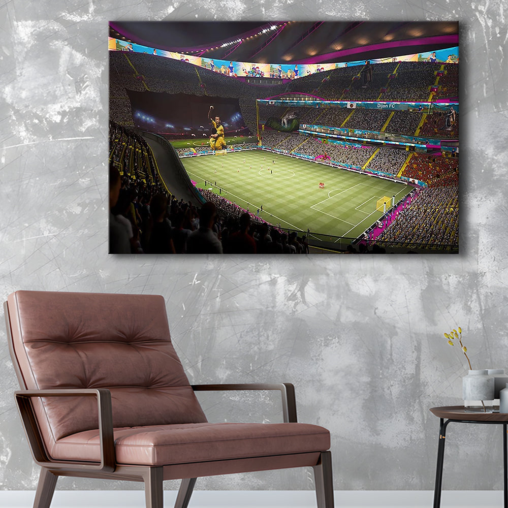 Fut Stadium Fifa, Stadium Canvas, Sport Art, Gift for him, Man Cave Decor, Art Print, Canvas Print Wall Art