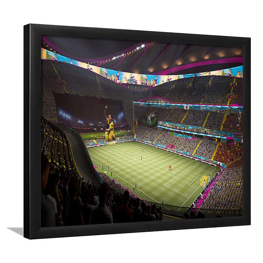 Fut Stadium Fifa, Stadium Canvas, Sport Art, Gift for him, Framed Art Print Wall Decor, Picture Framed