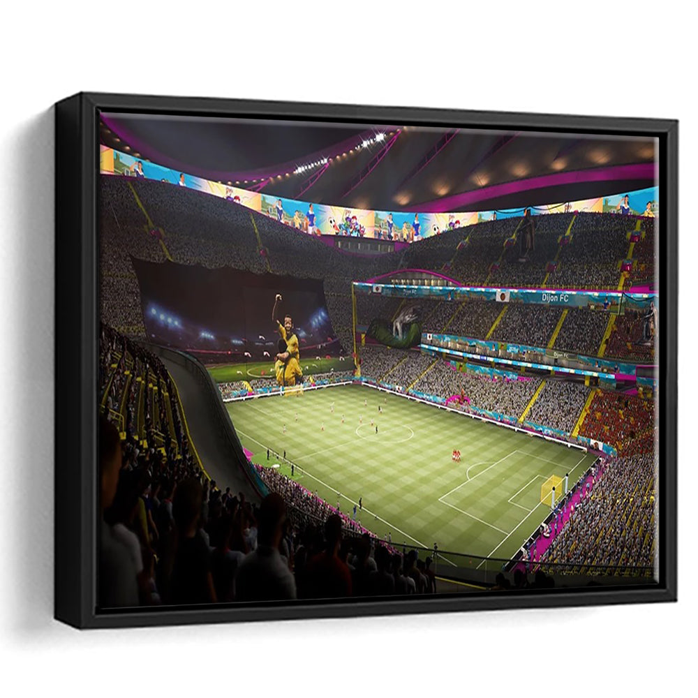 Fut Stadium Fifa, Stadium Canvas, Sport Art, Framed Canvas Print Wall Art, Floating Frame