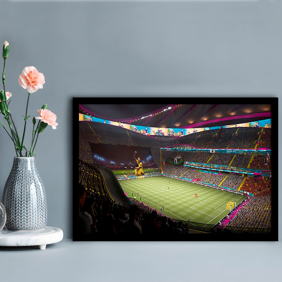 Fut Stadium Fifa, Stadium Canvas, Sport Art, Gift for him, Framed Art Print Wall Decor, Picture Framed