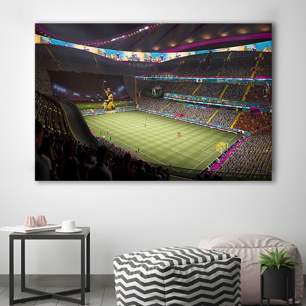 Fut Stadium Fifa, Stadium Canvas, Sport Art, Gift for him, Man Cave Decor, Art Print, Canvas Print Wall Art