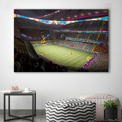 Fut Stadium Fifa, Stadium Canvas, Sport Art, Gift for him, Man Cave Decor, Art Print, Canvas Print Wall Art