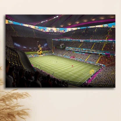 Fut Stadium Fifa, Stadium Canvas, Sport Art, Gift for him, Man Cave Decor, Art Print, Canvas Print Wall Art