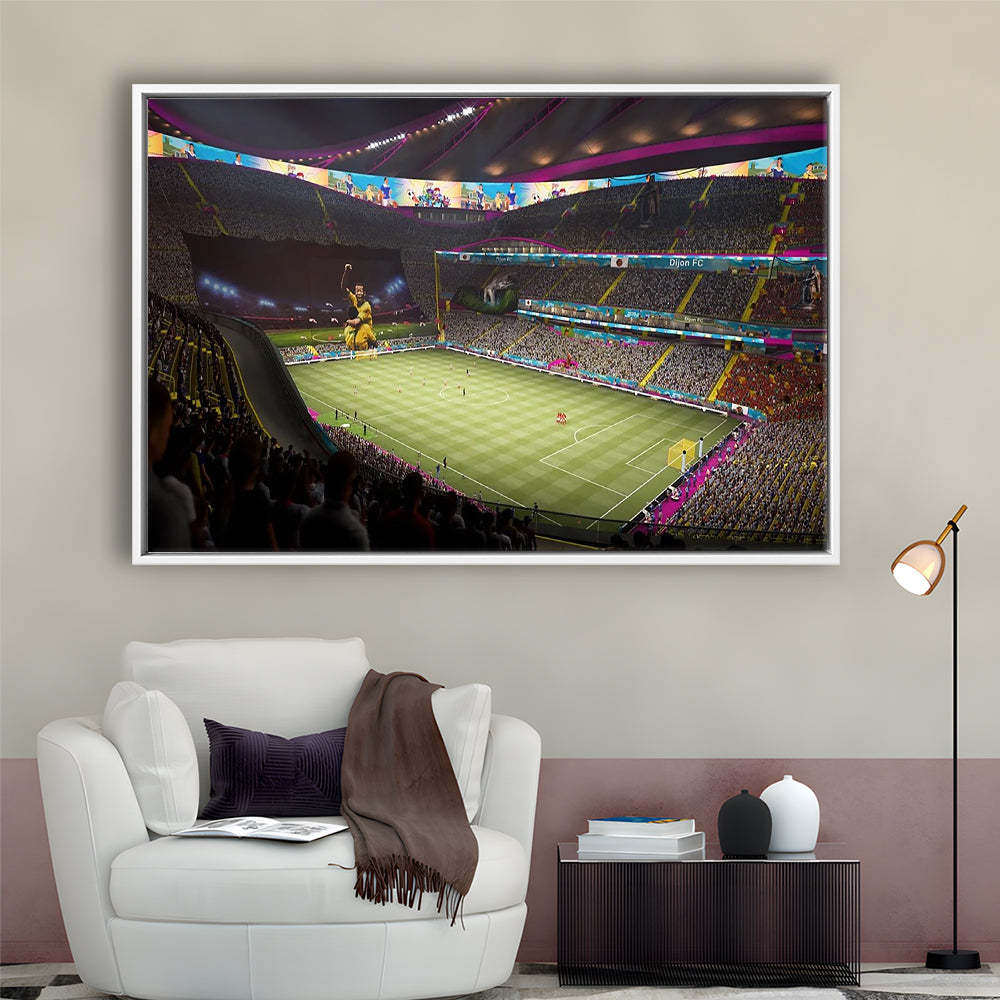 Fut Stadium Fifa, Stadium Canvas, Sport Art, Framed Canvas Print Wall Art, Floating Frame