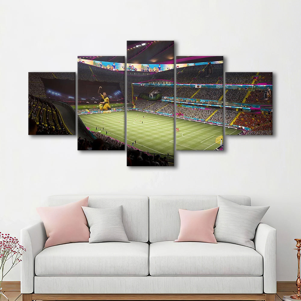 Fut Stadium Fifa, Stadium Canvas, Sport Art, Gift for him, 5 Panel, Large Canvas, Canvas Print Wall Art