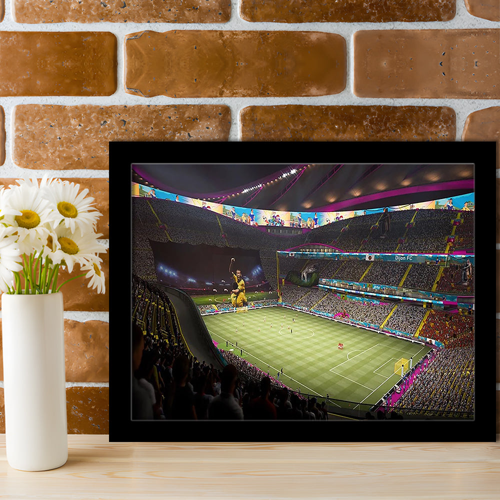 Fut Stadium Fifa, Stadium Canvas, Sport Art, Gift for him, Framed Art Print Wall Decor, Picture Framed