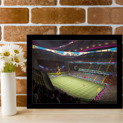Fut Stadium Fifa, Stadium Canvas, Sport Art, Gift for him, Framed Art Print Wall Decor, Picture Framed