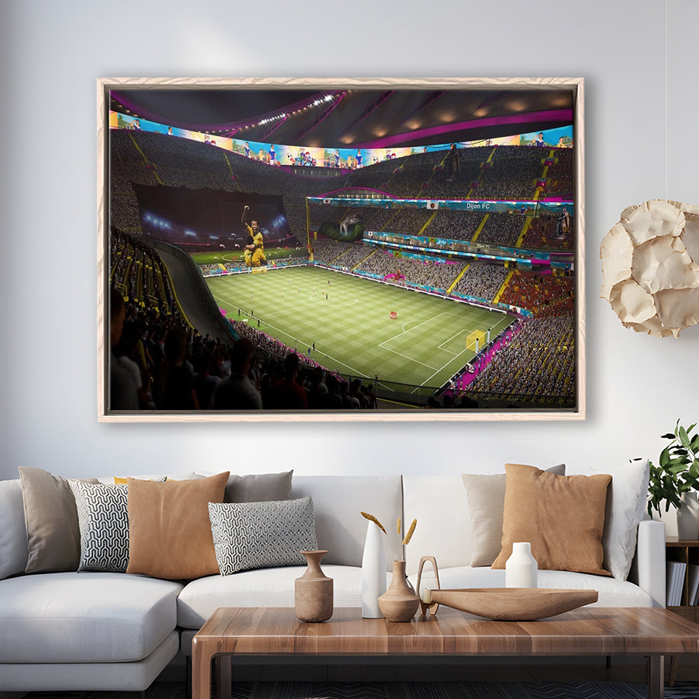 Fut Stadium Fifa, Stadium Canvas, Sport Art, Framed Canvas Print Wall Art, Floating Frame