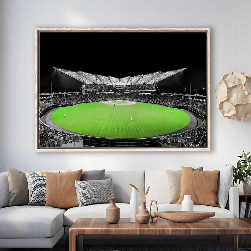 Futuristic Stadiums, Stadium Canvas, Sport Art, Framed Canvas Print Wall Art, Floating Frame