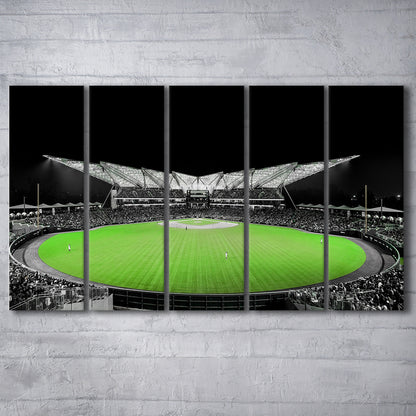 Futuristic Stadiums, Stadium Canvas, Sport Art, 5 Panel B, Extra Large Canvas, Canvas Print Wall Art