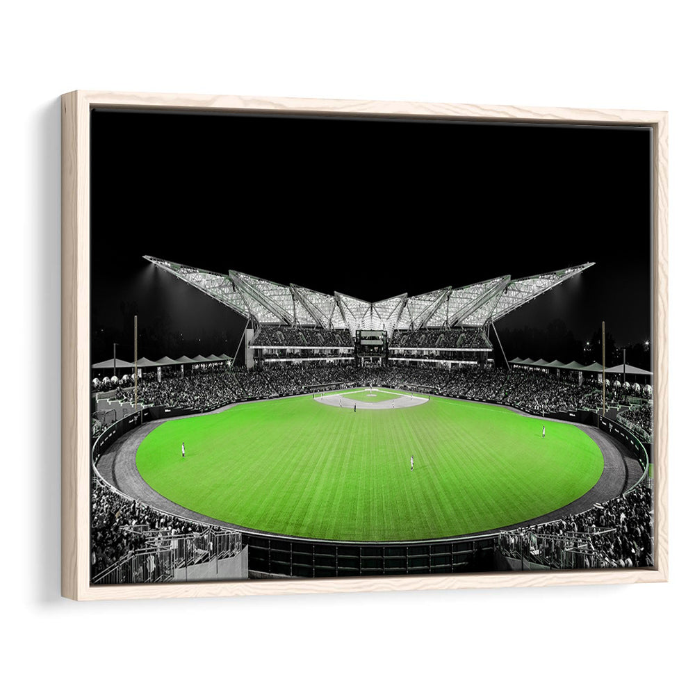 Futuristic Stadiums, Stadium Canvas, Sport Art, Framed Canvas Print Wall Art, Floating Frame