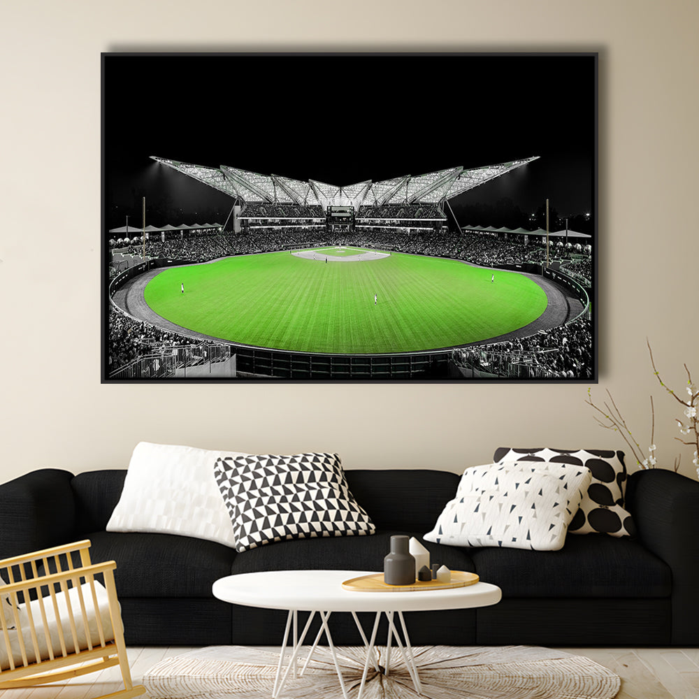 Futuristic Stadiums, Stadium Canvas, Sport Art, Framed Canvas Print Wall Art, Floating Frame