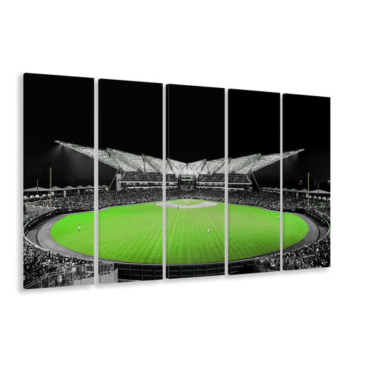 Futuristic Stadiums, Stadium Canvas, Sport Art, 5 Panel B, Extra Large Canvas, Canvas Print Wall Art