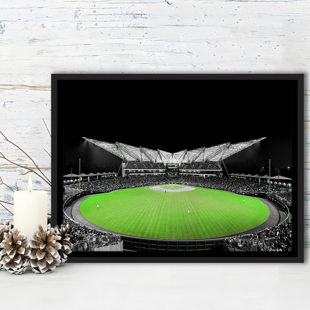 Futuristic Stadiums, Stadium Canvas, Sport Art, Framed Canvas Print Wall Art, Floating Frame