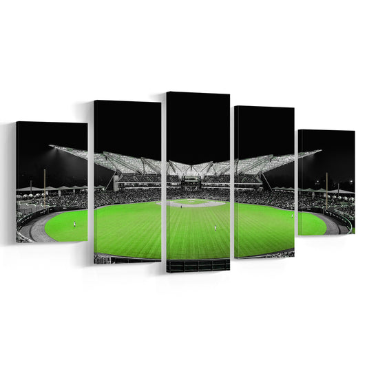 Futuristic Stadiums, Stadium Canvas, Sport Art, Gift for him, 5 Panel, Large Canvas, Canvas Print Wall Art