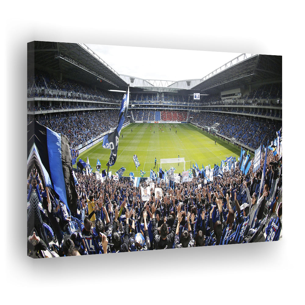 Gamba Osaka New Stadium, Stadium Canvas, Sport Art, Gift for him, Man Cave Decor, Art Print, Canvas Print Wall Art
