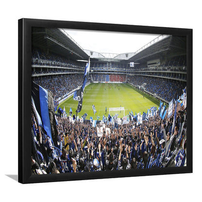 Gamba Osaka New Stadium, Stadium Canvas, Sport Art, Gift for him, Framed Art Print Wall Decor, Picture Framed