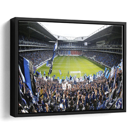 Gamba Osaka New Stadium, Stadium Canvas, Sport Art, Framed Canvas Print Wall Art, Floating Frame