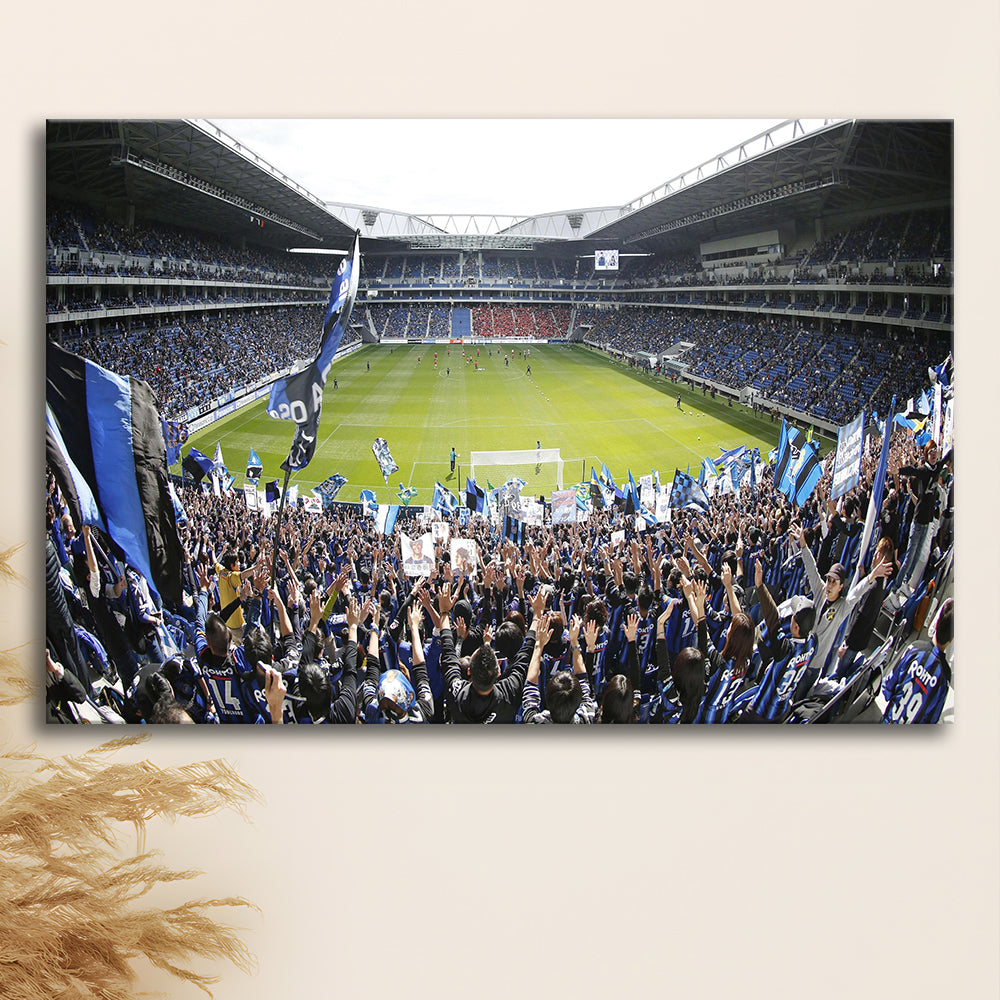 Gamba Osaka New Stadium, Stadium Canvas, Sport Art, Gift for him, Man Cave Decor, Art Print, Canvas Print Wall Art