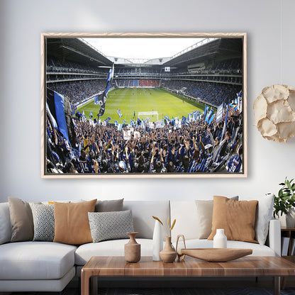 Gamba Osaka New Stadium, Stadium Canvas, Sport Art, Framed Canvas Print Wall Art, Floating Frame