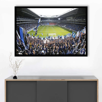 Gamba Osaka New Stadium, Stadium Canvas, Sport Art, Gift for him, Framed Art Print Wall Decor, Picture Framed