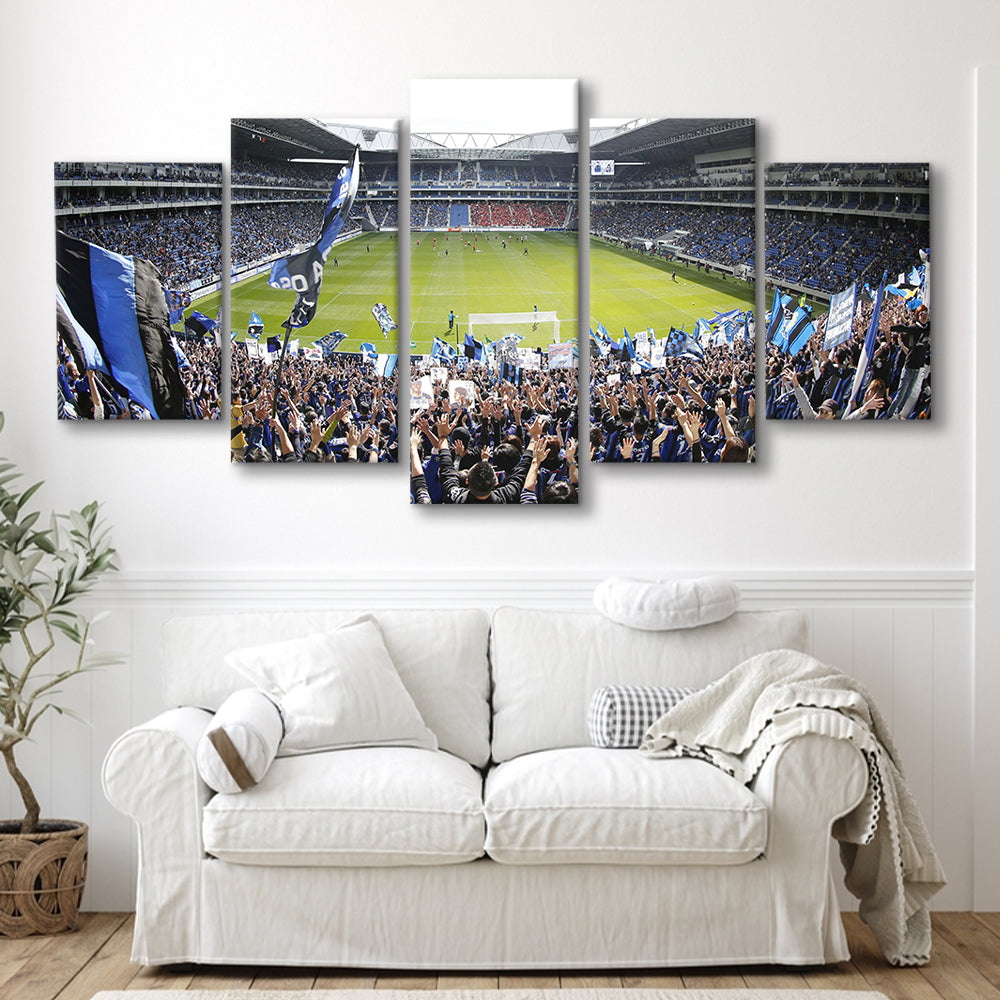 Gamba Osaka New Stadium, Stadium Canvas, Sport Art, Gift for him, 5 Panel, Large Canvas, Canvas Print Wall Art