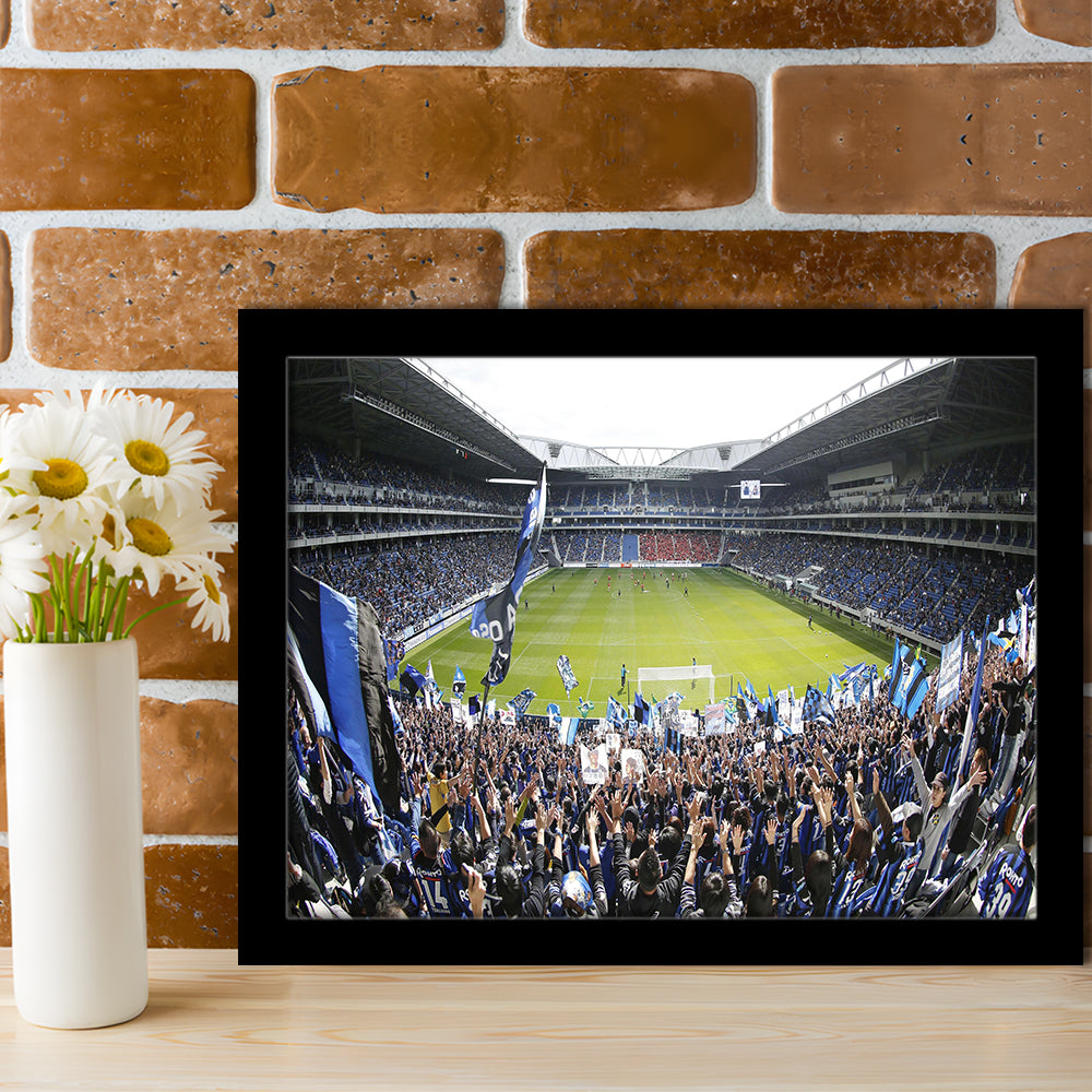 Gamba Osaka New Stadium, Stadium Canvas, Sport Art, Gift for him, Framed Art Print Wall Decor, Picture Framed