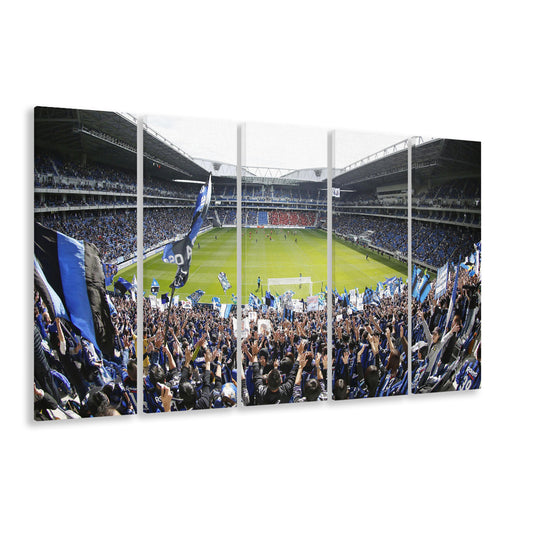 Gamba Osaka New Stadium, Stadium Canvas, Sport Art, 5 Panel B, Extra Large Canvas, Canvas Print Wall Art