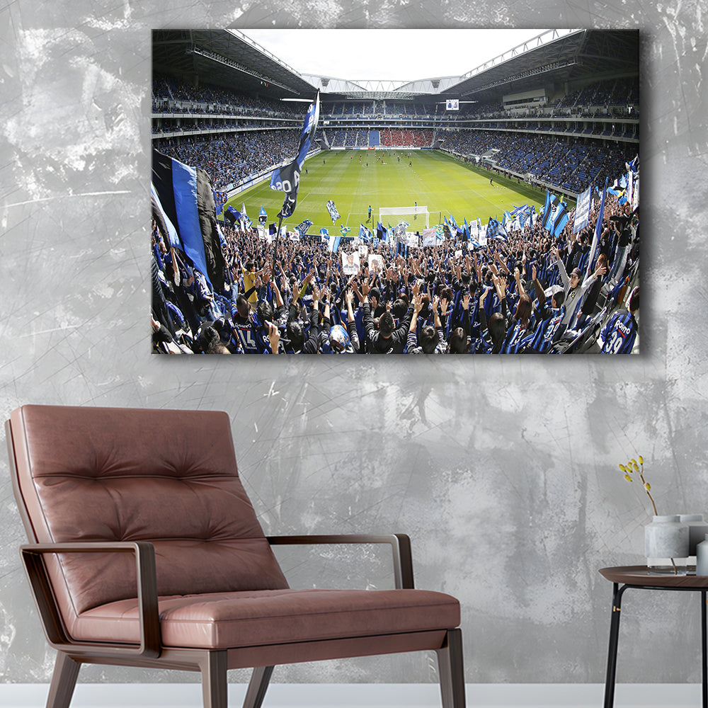 Gamba Osaka New Stadium, Stadium Canvas, Sport Art, Gift for him, Man Cave Decor, Art Print, Canvas Print Wall Art
