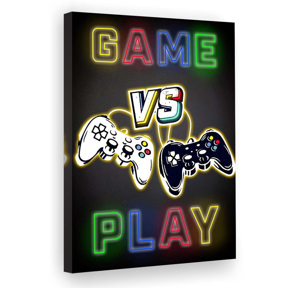 Game Play, Game Room Art Wall Decor, Canvas Print, Luxury Wall Art Decor, Modern Art