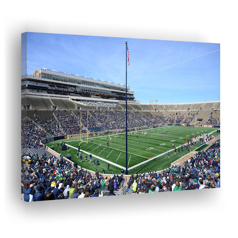Generic Notre Dame Stadium, Stadium Canvas, Sport Art, Gift for him, Man Cave Decor, Art Print, Canvas Print Wall Art