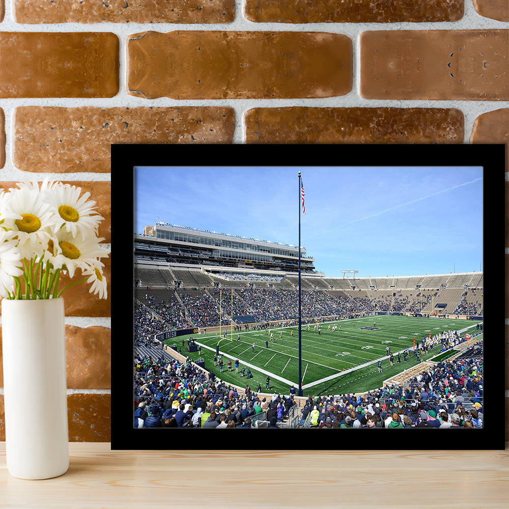 Generic Notre Dame Stadium, Stadium Canvas, Sport Art, Gift for him, Framed Art Print Wall Decor, Picture Framed