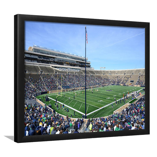 Generic Notre Dame Stadium, Stadium Canvas, Sport Art, Gift for him, Framed Art Print Wall Decor, Picture Framed