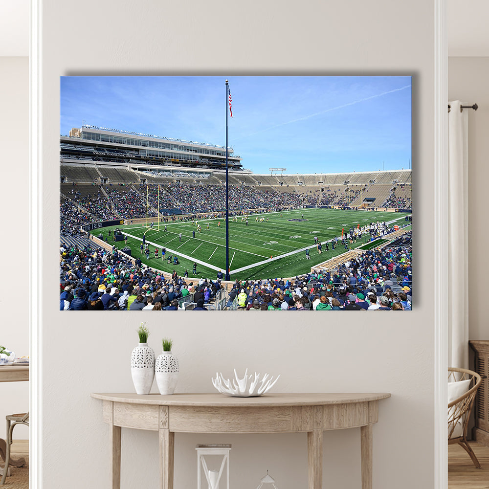 Generic Notre Dame Stadium, Stadium Canvas, Sport Art, Gift for him, Man Cave Decor, Art Print, Canvas Print Wall Art