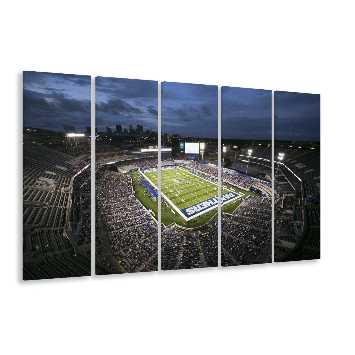 Georgia State Stadium, Stadium Canvas, Sport Art, 5 Panel B, Extra Large Canvas, Canvas Print Wall Art