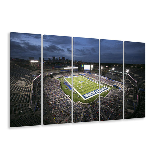 Georgia State Stadium, Stadium Canvas, Sport Art, 5 Panel B, Extra Large Canvas, Canvas Print Wall Art