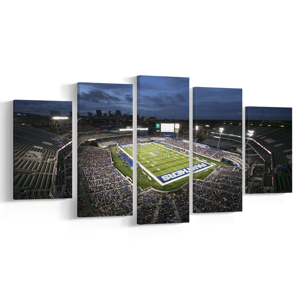 Georgia State Stadium, Stadium Canvas, Sport Art, Gift for him, 5 Panel, Large Canvas, Canvas Print Wall Art