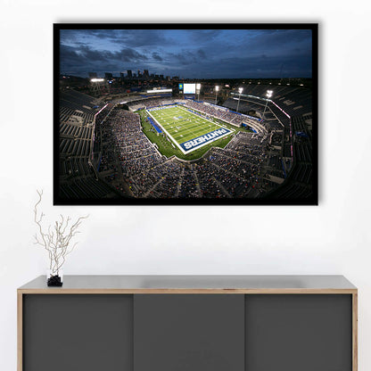 Georgia State Stadium, Stadium Canvas, Sport Art, Gift for him, Framed Art Print Wall Decor, Picture Framed