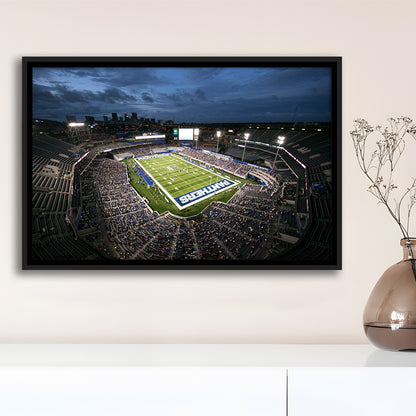 Georgia State Stadium, Stadium Canvas, Sport Art, Framed Canvas Print Wall Art, Floating Frame