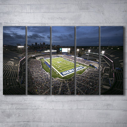 Georgia State Stadium, Stadium Canvas, Sport Art, 5 Panel B, Extra Large Canvas, Canvas Print Wall Art