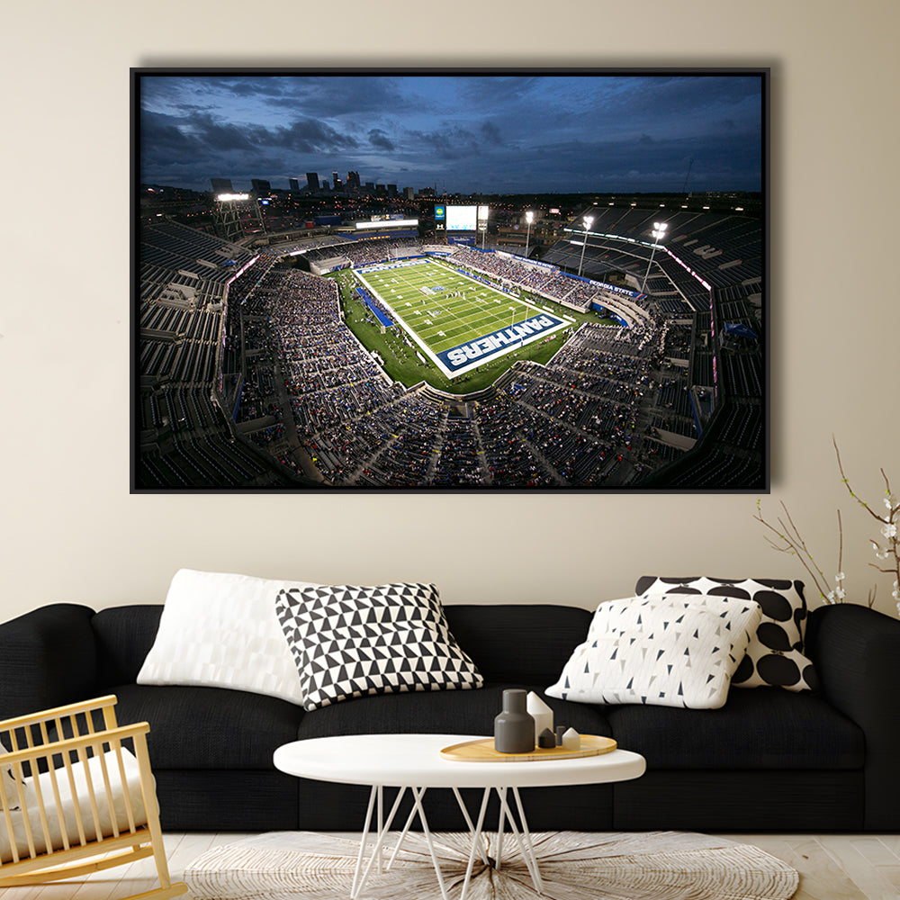 Georgia State Stadium, Stadium Canvas, Sport Art, Framed Canvas Print Wall Art, Floating Frame